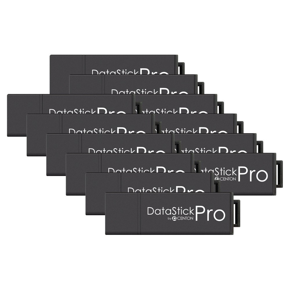 Centon MP ValuePk USB 3.0 Datastick Pro 8GB, 10Pk Bulk - Black (S1-U3P6-8G-10B)