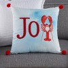 18"x18" Holiday Joy Lobster Santa Hat Indoor Square Throw Pillow - Mina Victory - 4 of 4