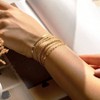 Waterproof Bracelets for Women, Trendy Thin Stackable Cuban Link Chain Sets, Fashion Gifts for Womens - 3 of 4