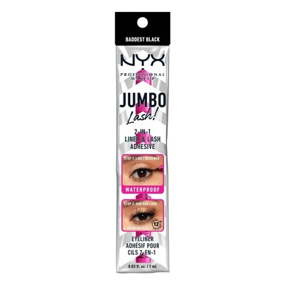 NYX Professional Makeup Jumbo 2-in-1 Eyeliner and False Eyelash Adhesive - Baddest Black - 0.03 fl oz_5