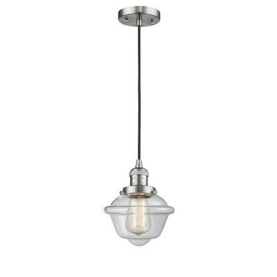 Oxford - 1 Light Cord Hung Mini Pendant In Traditional Style-8 Inches Tall and 7.5 Inches Wide