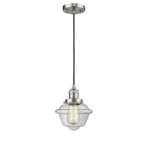 Oxford - 1 Light Cord Hung Mini Pendant In Traditional Style-8 Inches Tall and 7.5 Inches Wide - 1 of 1