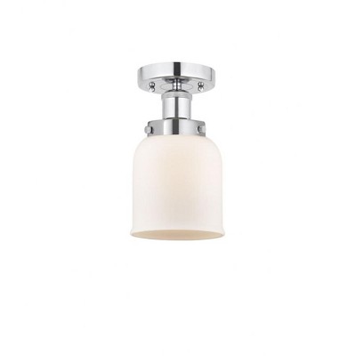 Bell - 1 Light Semi-Flush Mount In Industrial Style-8.25 Inches Tall and 6.5 Inches Wide