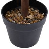 VidaXL Artificial Boxwood Plant with Pot Ball Shaped Green 23.6" - 4 of 4