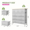 Kumasinova Dresser for Bedroom,Tall Chest of Drawers with Metal Frame and Wood Top,Storage Tower for Kid Room,Closet,Entryway,Nursery - 3 of 4
