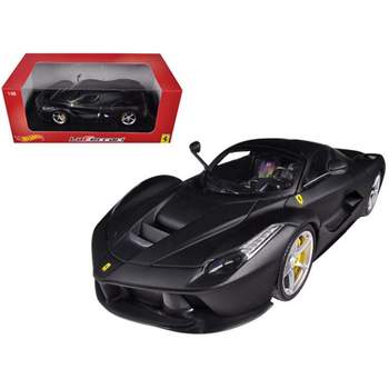 Ferrari Laferrari F70 Hybrid Matt Black 1/18 Diecast Car Model by Hot Wheels