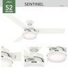Hunter Fans 52" Fresh White Sentinel Lighted Ceiling Fan with Integrated LED and Handheld Control - 4 of 4