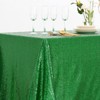 Wikineon Christmas Green Sparkle Tablecloth 8.5ft Sequin Table Cloth Shimmer Fabric for Bridal Decorative St. Patrick's Day Buffet Parties,60x102inch - 4 of 4
