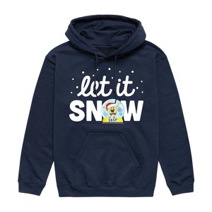 Men's - SpongeBob SquarePants - Let It Snow Graphic Fleece Pullover Hoodie - 1 of 4