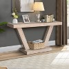 VYNXARIA Rustic Vintage Coffee Table with Distressed Wood Finish - 3 of 4