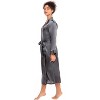 ADR Women's Lightweight Satin Robe, Long - 3 of 4