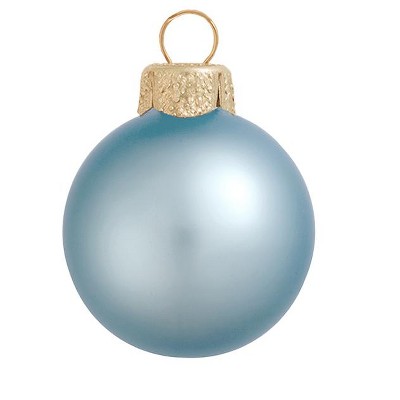 Northlight 8ct Matte Glass Ball Christmas Ornament Set 3.25" - Sky Blue