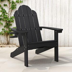 Arceso Adirondack Chairs with Cup Holder, 300lbs Weather Resistant - 1 of 4