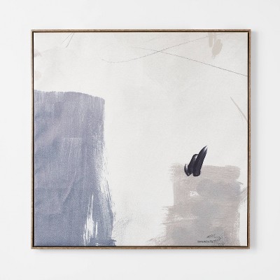 Studio McGee 36 x 36 Drearly Abstract Framed Wall Canvasしきい値無料Studio McGee 36x 36 Dreary Abstract Framed wall Canvas Th