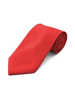 Thedappertie Men's Red Solid Color 2.75 Inch Wide And 57 Inch Long Slim 