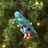 Christmas Felted Wool Dino on Skates Ornament - Wondershop™ - 2 of 3