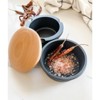 Zassenhaus Spice Buddy XL, cast iron w/ beech wood lid, 3.8" H - 2 of 4