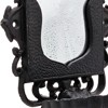 SEVOBAL Party Decorations and Accessories Black Cast Iron Soap Dish with Victorian Design and Mirror, Black, 7.3"*4.9"*9.2" - 3 of 4