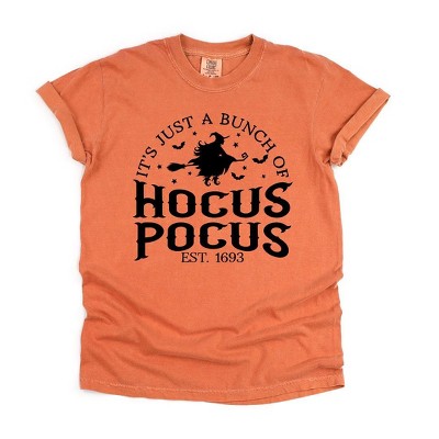 Simply Sage Market Women's Hocus Pocus Witch Short Sleeve Garment Dyed Tee