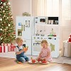 Wooden Play Kitchen Set for Kids with Sink, Freezer, Ice Maker, Washing Machine & Accessories Large Storage & Realistic Features - 4 of 4