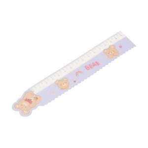 Unique Bargains Straight Ruler Magnetic Ruler +/-5% Accuracy Bears Cub Design ABS 1.38"x7.48"x0.59" 1 Pcs - 1 of 4