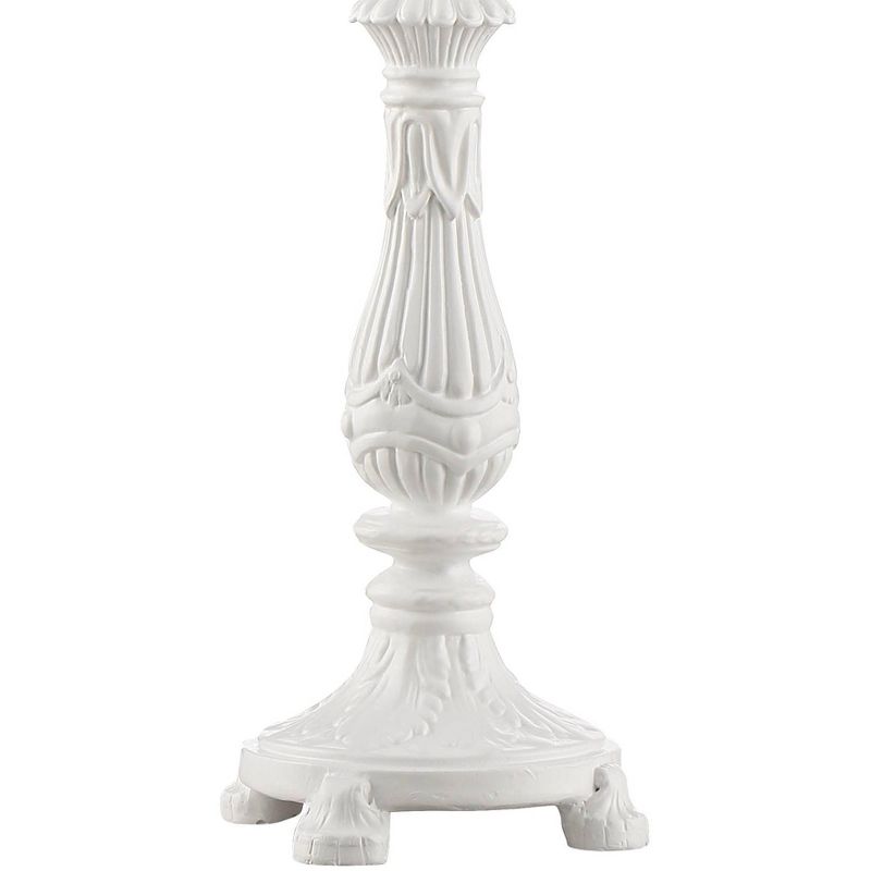 Regency Hill Traditional Accent Table Lamp 19 1/2" High Antique White Acrylic Beaded Living Room Bedroom House Bedside Nightstand, 5 of 8