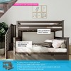Max & Lily Twin over Full Staircase Bunk Bed with Trundle - 2 of 4