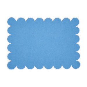 Saro Lifestyle Scalloped Hem Placemat (Set of 4) - 1 of 4