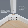 Aoibox Solid Wood Kids Table and 2 Chairs Set SereneWhite Irish Designer Montessori Style for 2-8 Years Toddler Easy Assembly - 3 of 4