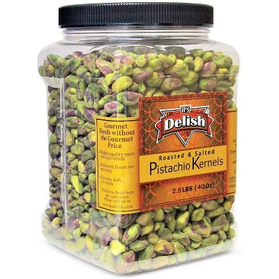 California R/S Shelled Pistachio by It's Delish, - 2.5 LBS Jumbo Container