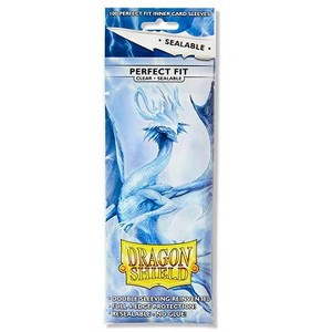 Dragon Shield 10 Packs Dragon Shield Sealable Inner Sleeve Clear Standard Size 100 ct Card Sleeves Display Case - 1 of 4