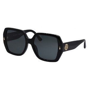 Tory Burch TY 7191U 170987 Womens Square Sunglasses Black 54mm - 1 of 4