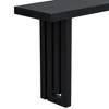 Sapphtopaz 59" Modern Console Table with Distinctive Side Shape Entryway Table with Oak Veneer Unique Sofa Table for Living Room,Hallway - 3 of 4