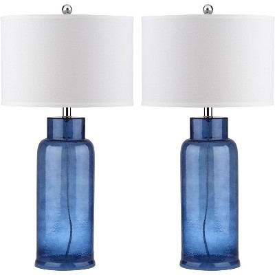 Bottle Glass Table Lamp (Set of 2) - Blue - Safavieh