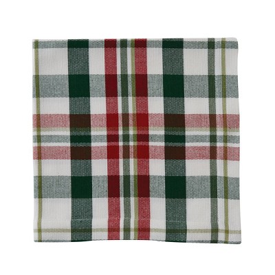 Split P Grace Plaid Napkin Set - Green