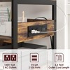 Large Printer Stand With Power Outlets, Mobile Home Printer Table With Lockable & Adjustable Wheels - 4 of 4