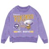 NFL Minnesota Vikings Women's Long Sleeve Fashion Fleece Sweatshirt - 2 of 3