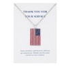 Anna-Kaci American Flag Pendant Necklace with Patriotic Gift Message Card & Envelope Jewelry Gifts - 2 of 4
