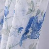 RT Designers Collection Meadow Grommet Metallic Sheer Printed Doily Curtain Panel Blue - 4 of 4