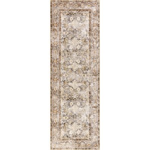 Nuloom Anise Antique Floral Spill Proof Treated Pet Friendly Premium Machine Washable Area Rug - 1 of 4