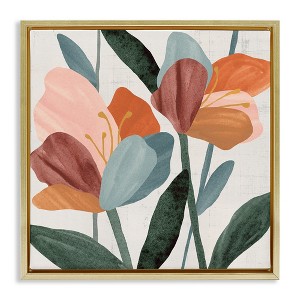 Stupell Industries Abstract Azalea Flower Petals Floating Frame Canvas Art - 1 of 4