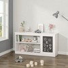 Mshliw 3-in-1 Kids Bookshelf & Toy Storage Cabinet with Chalkboard, Storage Cabinet, Modern Wooden Organizer with Shelves & Large Toy Bin - 4 of 4