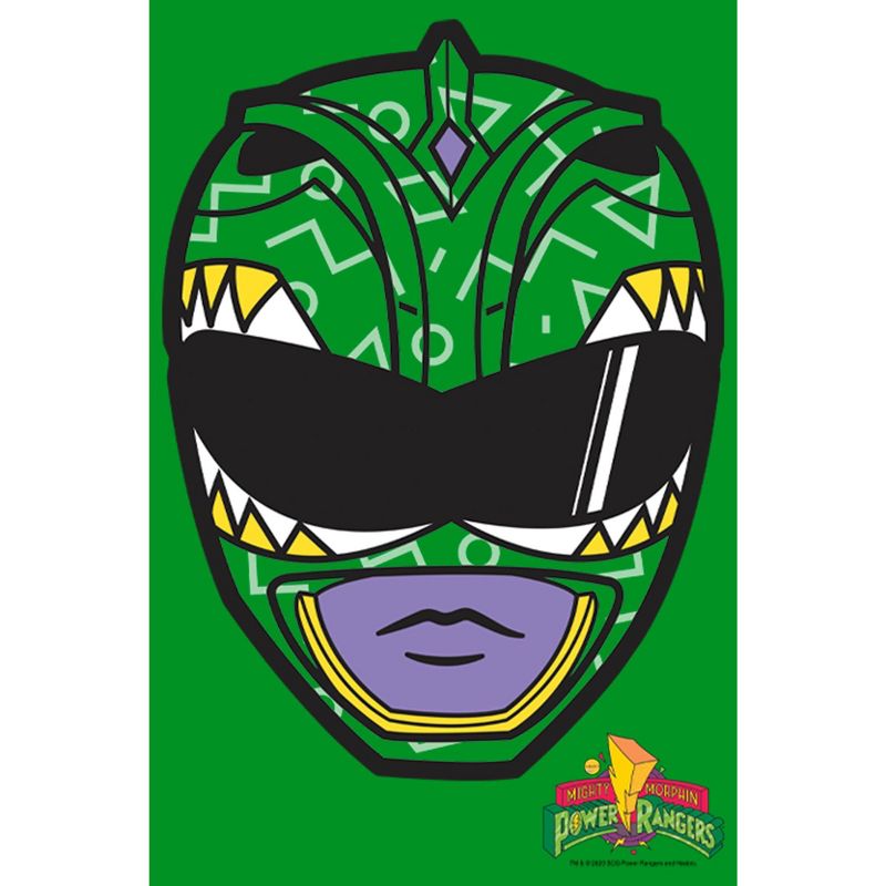 Boy's Power Rangers Green Ranger Helmet T-Shirt, 2 of 5