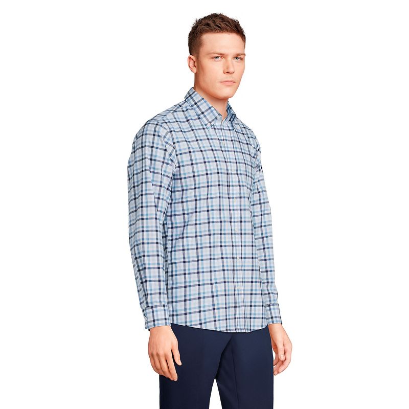 Lands' End Men's Tailored Fit No Iron Twill Long Sleeve Shirt, 5 of 7