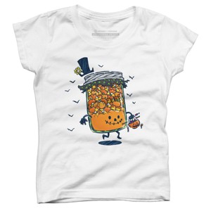Girl's Design By Humans Halloween Jam By nickv47 T-Shirt - 1 of 3