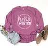 Simply Sage Market Women's Hello Winter Long Sleeve Garment Dyed Tee - 3 of 4