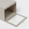 13x13x6 Fabric Bin With Lid Light Gray - Brightroom™ : Target