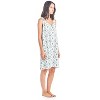 Casual Nights Women's Cotton Sleeveless Nightgown Chemise - 2 of 4