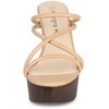 Allegra K Women's Platform Crisscross Strap Chunky Heel Slide Sandals - 3 of 4