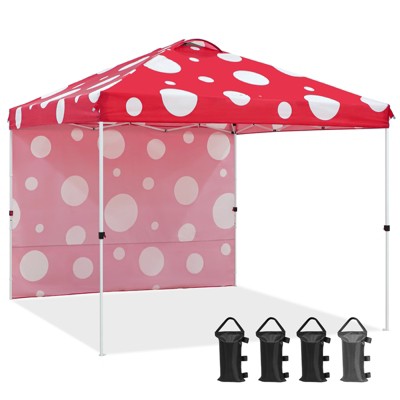 EAGLE PEAK Pop Up Canopy Tent with 1 Sidewall, Easy Setup Event Tent